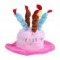 Cute Dog Pet Cat Puppy Costume Happy Birthday Hat With Cake Candles Design Party