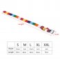 Soft Pet Collar Canvas Leather Rainbow Dog Cat Puppy Adjustable Neck Buckle