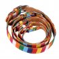 Soft Pet Collar Canvas Leather Rainbow Dog Cat Puppy Adjustable Neck Buckle