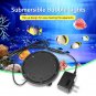 12 LED Light Lamp Air Stone Submersible Bubble for Aquarium Fish Tank Pump Decor
