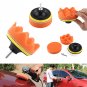 5Pcs 4" Car Truck Polisher Buffer Polishing Wax Pad W/ M10 Drill Adapter New