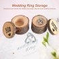 Natural Wooden Ring Box Case Storage Holder Rustic Wedding Party Decoration