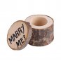 Natural Wooden Ring Box Case Storage Holder Rustic Wedding Party Decoration