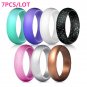 Silicone Wedding Band Engagement Ring for Unisex Electrician Police Army Jewelry