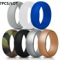 Silicone Wedding Band Engagement Ring for Unisex Electrician Police Army Jewelry