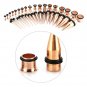 5Colors 36PCS/Set Stainless Steel Ear Expander Stretching Tapers and Tunnels