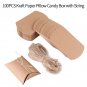 100 PCS Kraft Paper Pillow Box Wedding Favor Gift Party Candy Box w/ String coi