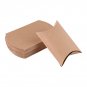 100 PCS Kraft Paper Pillow Box Wedding Favor Gift Party Candy Box w/ String coi
