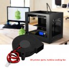 New DC 12V/24V 50mm Cooling Fan Blow Radial Hotend Extruder For 3D Printer Parts