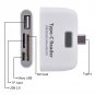 Type-C USB 3.1 to USB 2.0 HUB SD TF Memory Card Reader & Micro USB Charging Port
