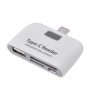 Type-C USB 3.1 to USB 2.0 HUB SD TF Memory Card Reader & Micro USB Charging Port