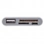 Type-C USB 3.1 to USB 2.0 HUB SD TF Memory Card Reader & Micro USB Charging Port