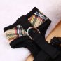 Soft Adjustable Pet Dogs Puppy Cats Plaid Mesh Harness Vest Clothes For Walking