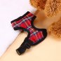 Soft Adjustable Pet Dogs Puppy Cats Plaid Mesh Harness Vest Clothes For Walking