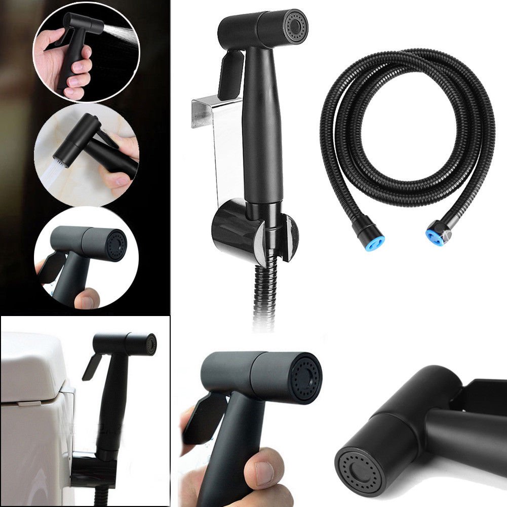 Toilet Handheld Bidet Shower Spray Shattaf Kit +Hose Stainless Steel