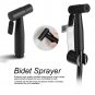 Toilet Handheld Bidet Shower Spray Shattaf Kit +Hose Stainless Steel