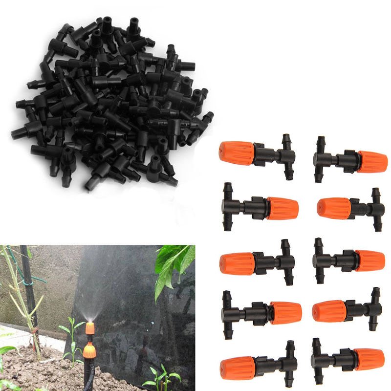 10pcs Plastic Water Misting Atomizing Sprinkler Nozzles Garden Irrigation Adjust
