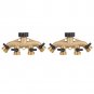 Tap Connector Splitter 4 Way 3/4" Hose Pipe Switcher Nozzle For Garden Lawns