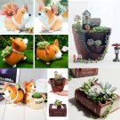 Resin Planter Plant Pot for Indoor Outdoor Succulent Herbs Flower Book Shape