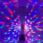 Disco Stage RGB E27 LED Light Crystal Ball Bulb 2-Head Rotating Party Xmas Decor