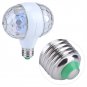 Disco Stage RGB E27 LED Light Crystal Ball Bulb 2-Head Rotating Party Xmas Decor