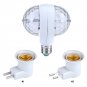 Disco Stage RGB E27 LED Light Crystal Ball Bulb 2-Head Rotating Party Xmas Decor