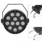 12LED Stage Light bar DJ Disco Party Pub Par Lighting Club Bar Show Light Black
