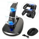 Dual Controller LED Charger Dock Station Fast Charging Stand For PlayStation PS4