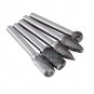 5pcs Tungsten Carbide Burr Rotary Cutter Engraving bit Set 10mm 1/4" Shank coi