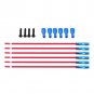 12V-24V Car RV Marine 6 Gang Waterproof Red LED Rocker Switch Panel Voltmeter EL