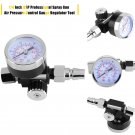 1/4Inch BSP Thread Spray Gun Air Regulator With Pressure Gauge Diaphragm Control