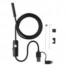 Waterproof HD USB Endoscope 7mm 6 LED Borescope Inspection Camera For Android PC