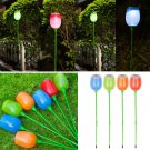 4Pcs 34 CM Solar Power LED Buried Lights Garden Path Lawn Fence Lighting Lamp