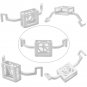 Plastic Bracket Holder Locator Support For RF-V16 GPS Tracker DJI Mavic Pro