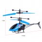 Flying Mini RC Infrared Induction Helicopter Aircraft Flashing Light Portable