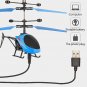 Flying Mini RC Infrared Induction Helicopter Aircraft Flashing Light Portable
