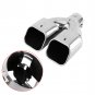 Universal Stainless Steel Car Auto Rear Dual Exhaust Pipe Tail Muffler Tip Cool