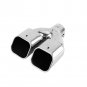Universal Stainless Steel Car Auto Rear Dual Exhaust Pipe Tail Muffler Tip Cool
