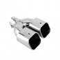 Universal Stainless Steel Car Auto Rear Dual Exhaust Pipe Tail Muffler Tip Cool