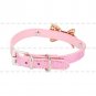 Adjustable Bling Crystal Rhinestone Bow Tie PU Leather Pet Cat Dog Neck Collar