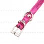 Adjustable Bling Crystal Rhinestone Bow Tie PU Leather Pet Cat Dog Neck Collar