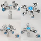 Multi Way Distributor Aquarium CO2 Splitter Needle Valve Solenoid Regulator