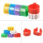 100X 16MM 001-100 Numbered Plastic Poultry Chickens Ducks Goose Leg Bands Rings