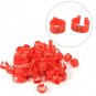 100X 16MM 001-100 Numbered Plastic Poultry Chickens Ducks Goose Leg Bands Rings