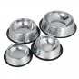 Stainless Steel Non Slip Feeding Food Water Dish Bowls for Pets Dog/Cat S-XL New