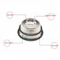 Stainless Steel Non Slip Feeding Food Water Dish Bowls for Pets Dog/Cat S-XL New