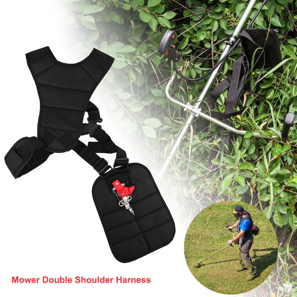 Lawn Mower Double Shoulder Harness Brush Cutter Strimmer Adjustable Padded Strap