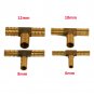 T Joiner Piece 3 WAY Solid Brass Connector Pipe Hose Reducer Air Gas Fuel Water