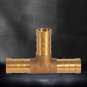 T Joiner Piece 3 WAY Solid Brass Connector Pipe Hose Reducer Air Gas Fuel Water