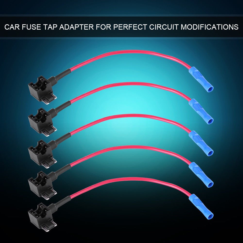 5Pcs Car Auto Circuit Fuse Tap Adapters Blade Fuses Holder Micro Mini Type HOT